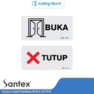 Santex Label LSM-46C LSM-47C OPEN CLOSE 9x18 cm | Open Close Door Sign | Open & Closed Sign | Door I