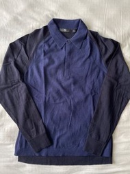 Uniqlo +J 針織長袖 polo衫 M號