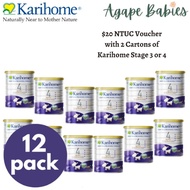 [FOC $20 NTUC Voucher with 12 Packs Of Karihome S4]Karihome Stage 4 Goat Milk Pre-School Formula 900