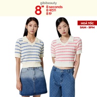8SECONDS Striped V-neck Pullover Shirt