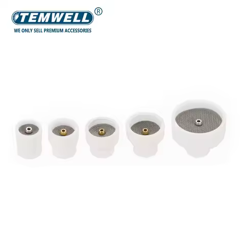 10# 12# 14# 16# 24# White Ceramic Nozzle Alumina Cup For WP9 WP20 WP17 WP18 WP26 Tig Welding Torch C