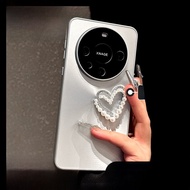 DAIMANG | เคสโทรศัพท์ Huawei Mate60 Pro+ Magic6 Aurora Gradient P70 3D Heart Mate40/50 Nova12 Acryli
