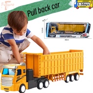(Malay spot)Multiple scenes and multiple ways to play Pull back/inertia car Semi-trailer heavy truck