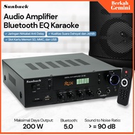 Sunbuck Audio Amplifier Bluetooth EQ Karaoke FM Radio 200W - AV-80 - 4PSK03BK