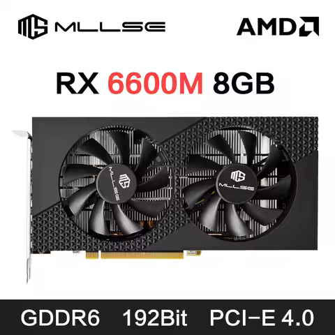 MLLSE Graphics Card RX 6600m 6600xt 8gb Placa De Video Gaming 7NM 128bit GDDR6 8Pin PCI Express 4.0 
