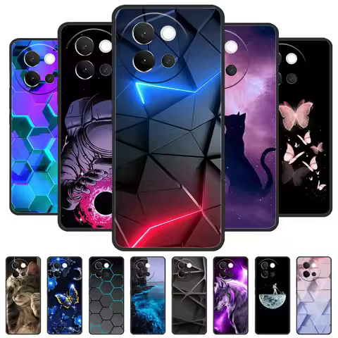 For VIVO V40 Lite 5G Case Soft Silicone Cover Black Bumper TPU For Vivo V40 Lite 5G Phone Cases V40L