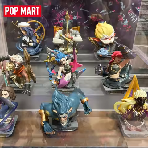 Genuine POPMART × League of Legends: Arcane Series Blind Box Bust Art Opposing Positions Each Fights