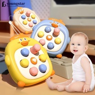 YOUNGSTAR Cartoon Duck Montessori Baby Knocking Toys Mini Whack-a-Mole Pinch Finger Decompression To