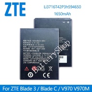 แบตเตอร Li3716T42P3h594650 สำหรับ ZTE Blade 3  Blade C  V970 V970M Mimosa X U970 V807 U807 n807 Digm