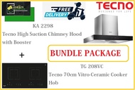 TECNO HOOD AND HOB BUNDLE PACKAGE FOR ( KA2298 &amp; TG 208VC ) / FREE EXPRESS DELIVERY