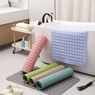 PVC Large Toilet Bathroom Bathtub Safety Shower Non-slip Bath Rug with Suction Cups Floor Mat Massage Cushion