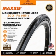 MAXXIS Tyre 20x1 38 Folding Bike 451 Light Weight Bicycle Tyre Detonator Tayar Basikal Lipat