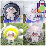 BAIHEE  Outdoor Bag, 10cm Doll Transparent Doll Display Box, Dustproof Dia. 12/14cm Bag Decoration S