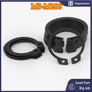 ✨Black 65Mn Steel Bearing Retaining Ring Black 65Mn Circlip for Bearing EXTERNAL CIRCLIP  M3-M200 (H