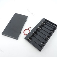 12V 8AA Batteries Holder Storage box Case with DC plug Plastic 1.5V power Battery ON/OFF Switch with