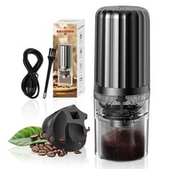 2RIYADH 咖啡磨豆機，電動咖啡研磨機，陶瓷研磨頭保留豆子風味，可調式研磨粗細，便攜式適合濃縮咖啡、手沖及冷萃，容量25克