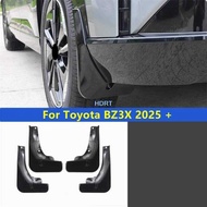 For Toyota BZ3X 2025 + Protector Decoration Accessories Car Styg Front Rear Wheel Mud Flap Mudguard