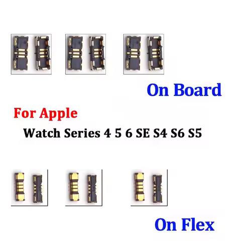 1Pcs For Apple Watch 40mm 44mm S5 S6 S4 SE 6 5 Series 4 Battery Flex Cable FPC Connector Contact Plu