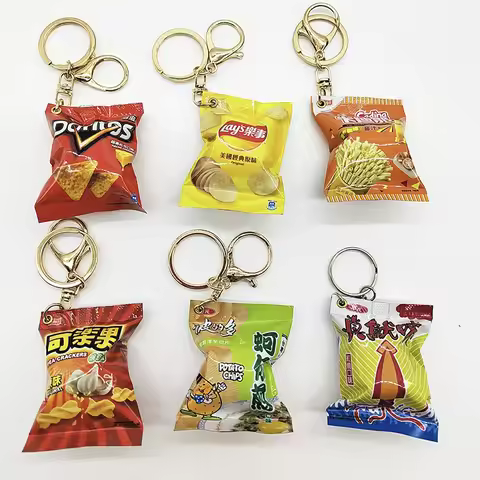 Simulated Potato Chip Snack Bag Hanging Item Lay's Oyster Omelette Kola Fruit Gua Gua Hanging Orname