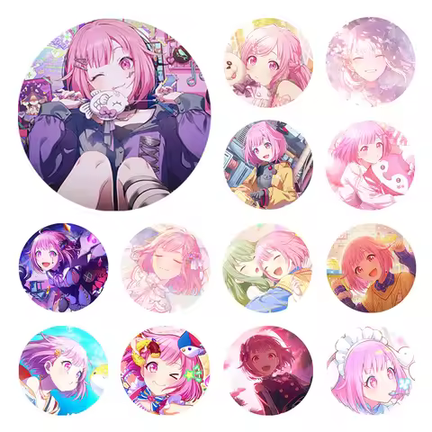 Project SEKAI Anime Ootori Emu Wonderlands Showtime 20251225 50mm PJSK Badge Brooch Pins