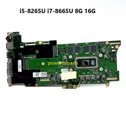 For Lenovo Thinkpad X1 Carbon 7th Gen X1 Yoga 4th Gen Motherboard FX490 NM-B861 i5 i7 8G 16G 5B20X57