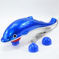 Electric Dolphin Massager European Gauge Red Blue Back Massager Hammer Vibrating Infrared Stick Roll