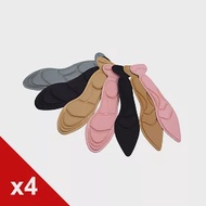 糊塗鞋匠 優質鞋材 C174 4D海棉後跟保護鞋墊(4雙) A02圓頭粉色