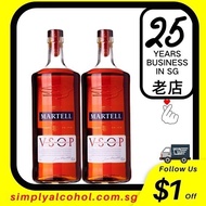 Martell VSOP Cognac 70cl Twin Bottles No Box
