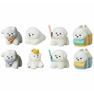 Gachapon Bichon Frise Walk Animal Attraction Figure