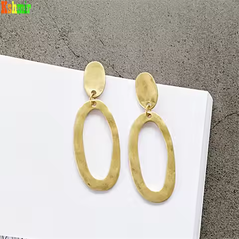Kshmir Fashion earrings geometric metal earrings 2021 refined earrings, vintage exaggerated earrings