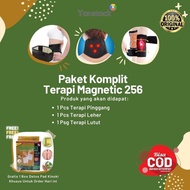 PAKET KOMPLIT SABUK 256 MAGNET TERAPI PINGGANG TERAPI LUTUT TERAPI