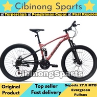 Sepeda Gunung MTB 27.5 Evergreen New Fullsus Inner Cable 24Speeds Cakram New Product