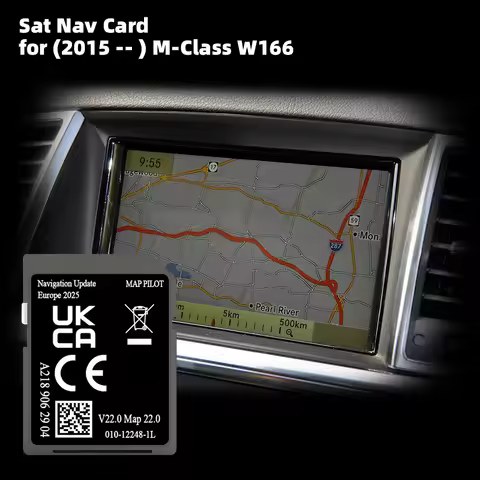 A218 V22 Compatibility for Mercedes M-class W166 Map Cover France Poland Navigation SD Card 32GB