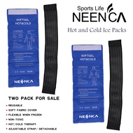 NEENCA Reusable Gel Ice Pack Wrap 2 Gel Packs with Straps Hot Cold Therapy for Sport Injuries First