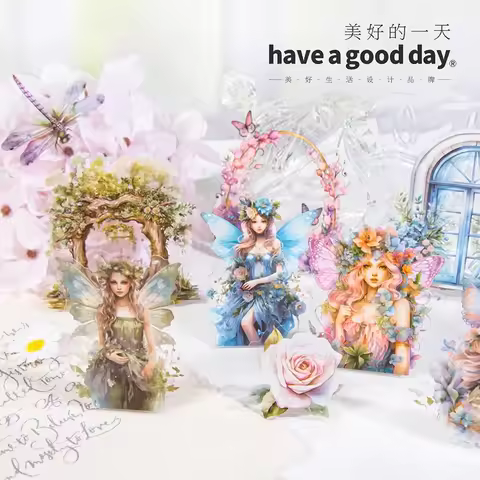 30 pcs/pack Fairy goddess Sticker Adhesive DIY Creativity Decorative Junk Journal Sticker for handma