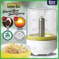 Organic Mini Bean Sprout Seed Sprouter Seedling Tray Planting Peas Soybeans Maker Jar Sprouting Lid 