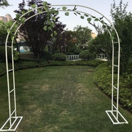 Wrought Iron Arch Flower Stand New European Style Lattice Garden Pastoral Style Decorative Shelf