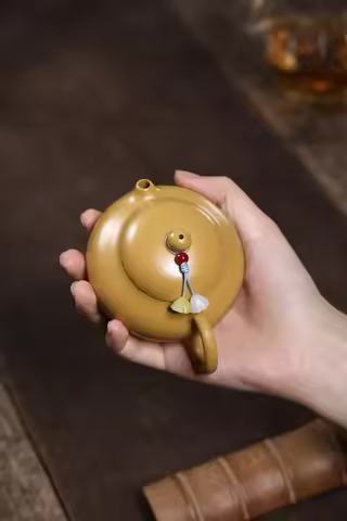 Yixing Raw Zhuni Teapot Yixing Zisha Teapot Made From Raw Zhuni Clay with An Inward-Pushed Ball-Hole