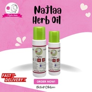 Najlaa Herbs Oil Hernia 40ml & 80ml | Minyak Telon Bantu Hilangkan Angin Pasang Bayi
