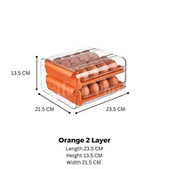 Egg Storage Stackable Drawer Tray Bekas Tempat Letak Telur Rak Telur Bertingkat Aesthetic Egg Drawer