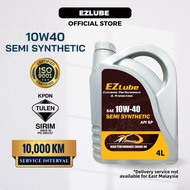 EZLUBE 10W40 4L Semi Synthetic SP Engine Oil Minyak Hitam Kereta Minyak Enjin Kereta Perodua Proton 
