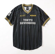 動漫 Tokyo Revengers Mikey 東京復仇者 東京會 佐野萬次郎 天上天下 唯我獨尊 刺繡字 黑深綠色 間條 運動衫 波衫 球衣 tee