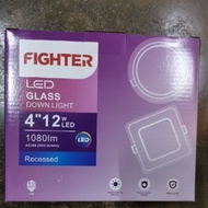 Fighter 12w round glass downlight 6500k
