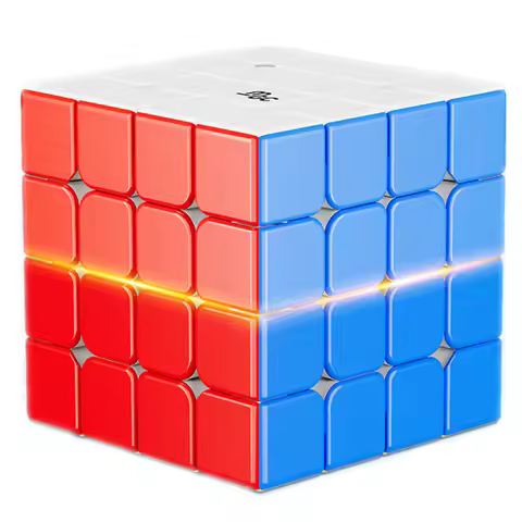 YongJun MGC 4X4 Magnetic Magic Cube Educational Puzzle Aurora UV / Stickerless / Black Sticker Cubo 