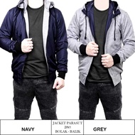 Duomo - Simple Men's BB Parachute Bomber Jacket