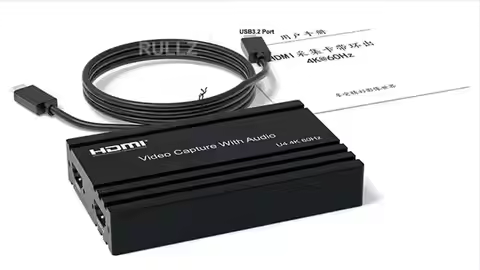 4K 60Hz HDMI Video Capture Card 1080p60 YUY2 XRGB Record Game Grabber for PS4 PS5 Switch Xbox Camera