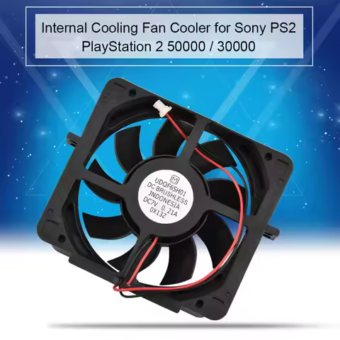 Cooler Internal Cooling Fan Cooling Fan DC 7V Replacement Internal Cooling Fan Cooler for Sony PS2 2