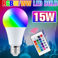 LED RGB A60 Bulb 7W 12W 15W Dimmable Smart Control Light 220V Color Changing Light RGB Magic Bulb fo