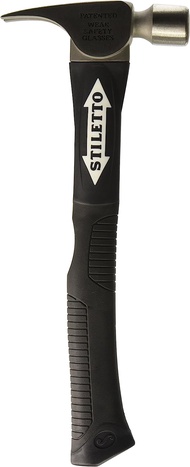 Stiletto FH10C-F 10 oz Titanium Hammer Ti Smooth Face with Curved Poly-Fiberglass Handle 14 1/2"