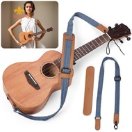 Ukulele Strap Cowboy Ukulele Strap with Strap Lock Ukulele Crossbody Strap Nylon PU Leather Ukulele Accessories [anisunshine.sg]